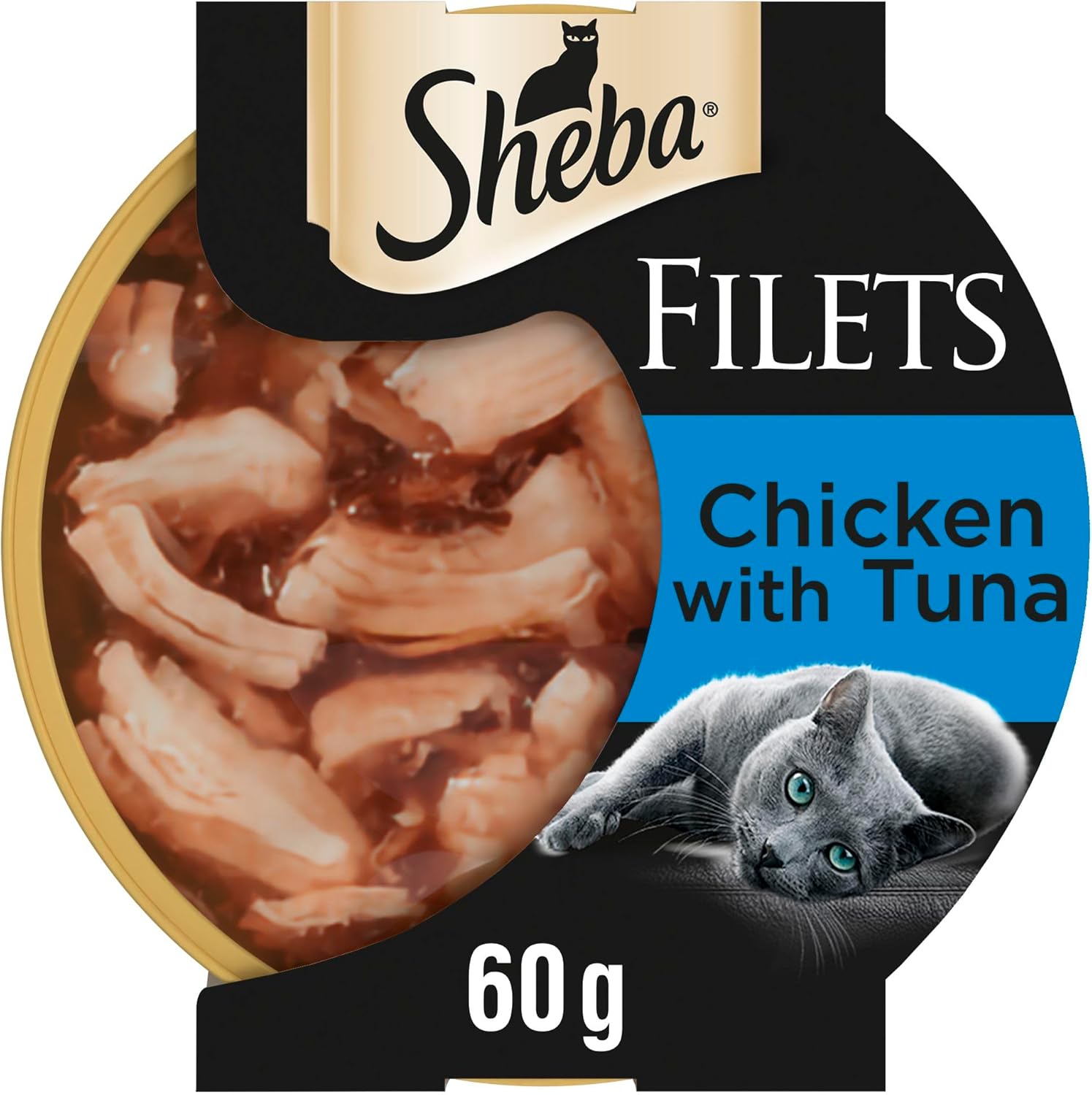 Sheba Fillets Cat Food Tray with Chicken and Tuna in GravyKittyMart