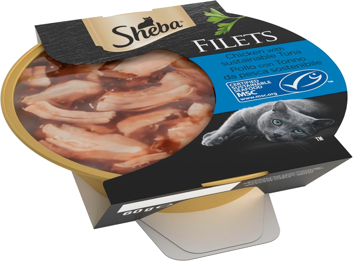 Sheba Fillets Cat Food Tray with Chicken and Tuna in GravyKittyMart