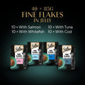 Sheba Fine Flakes in Jelly Wet Cat Food – Mixed Collection (40 x 85g)KittyMart