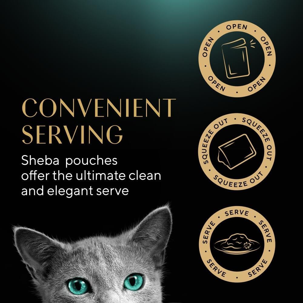 Sheba Fine Flakes in Jelly Wet Cat Food – Mixed Collection (40 x 85g)KittyMart