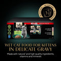 Sheba Sauce Collection Kitten Wet Cat Food – Mixed Selection in Gravy – 40 x 85g Pouches – Grain - Free, High - Quality IngredientsKittyMart