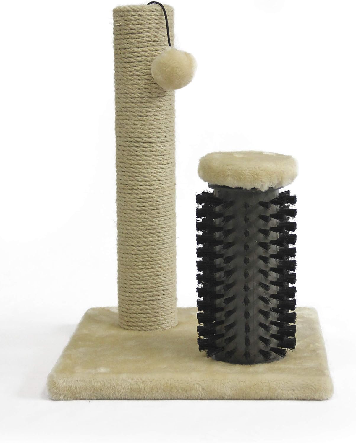 Small Cat Scratching Post with Hanging Toy – GreyKittyMart