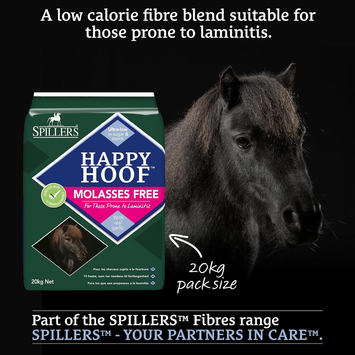 SPILLERS HAPPY HOOF Molasses Free (40kg)Equine FeedKittyMart