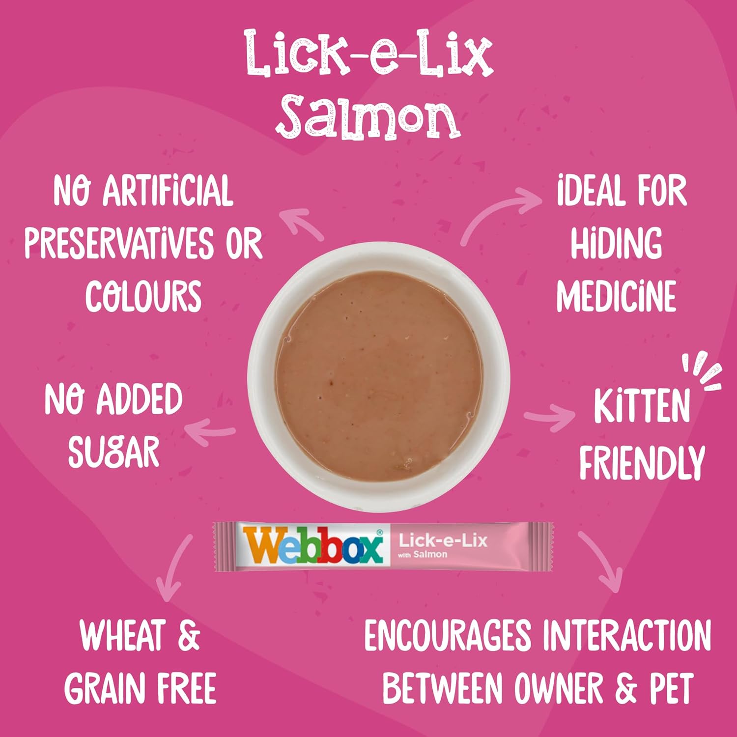Webbox Lick - e - Lix Cat Treats - Chicken (10 x 5 - Pack = 50 Sachets)KittyMart