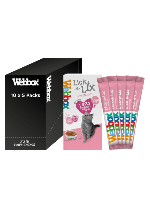 Webbox Lick - e - Lix Cat Treats - Chicken (10 x 5 - Pack = 50 Sachets)KittyMart