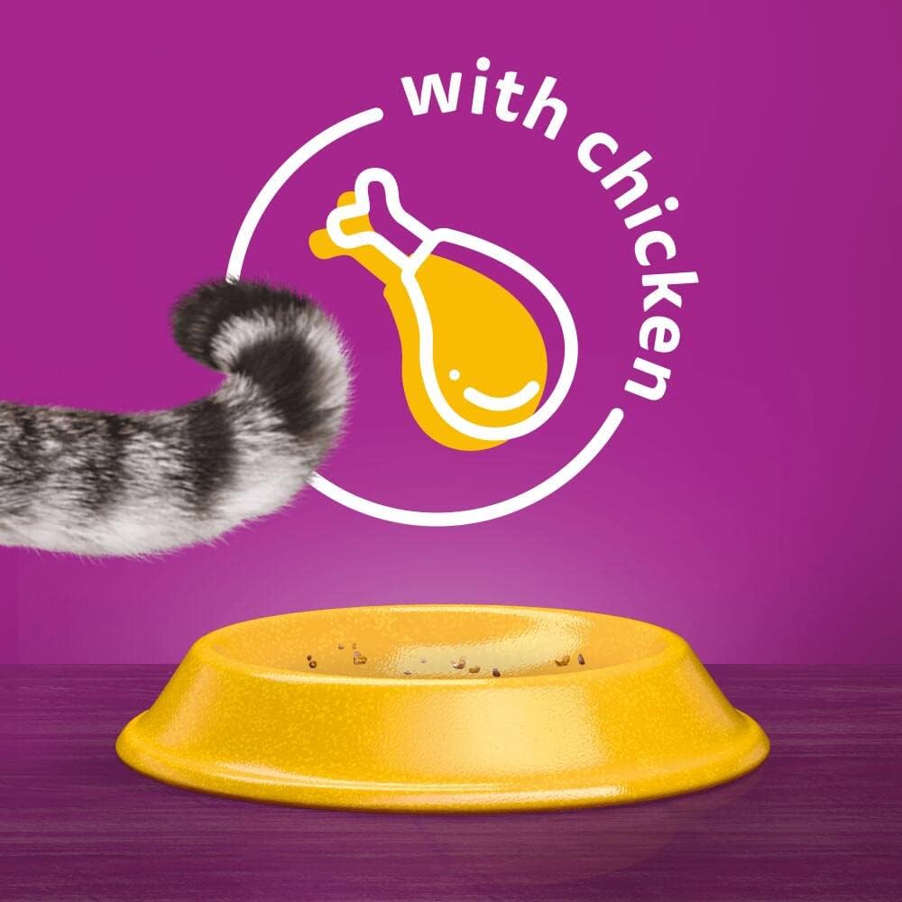 Whiskas 1+ Adult Dry Cat Food - Biscuits Made with Chicken | 14kg Bag |KittyMart
