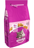 Whiskas 1+ Adult Dry Cat Food - Biscuits Made with Salmon| 11kg Bag |KittyMart