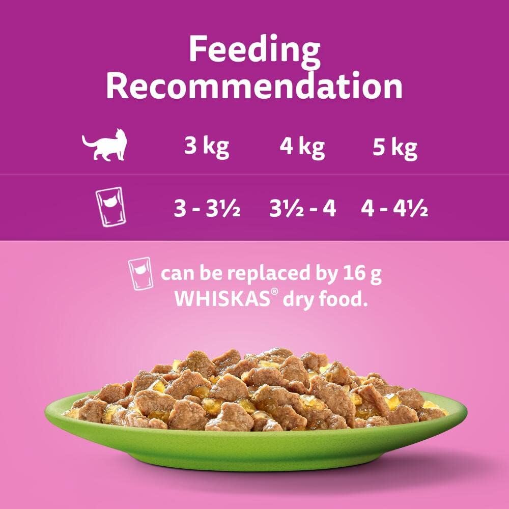 Whiskas 7+ Senior Mixed Selection in Jelly - Wet Cat Food | 84 Pouch Megapack |KittyMart