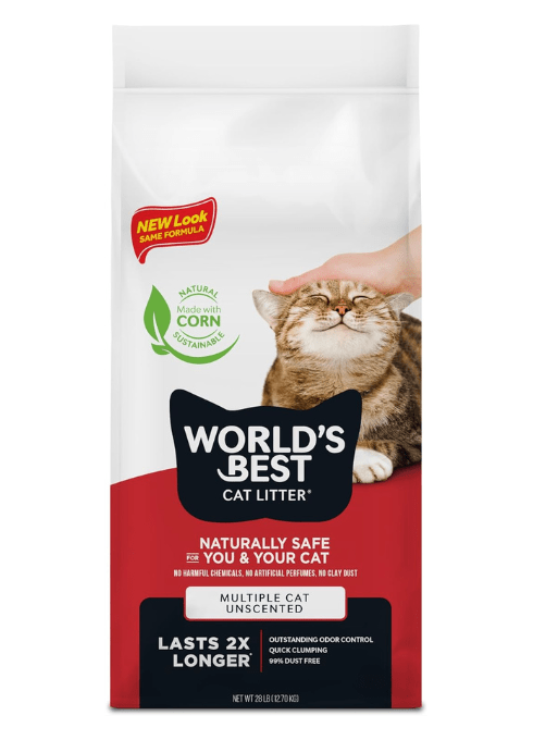 World's Best Cat Litter Multiple Cat Unscented 28lb (12.7kg)KittyMart